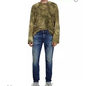 Diesel Men's Gray Slim Jeans